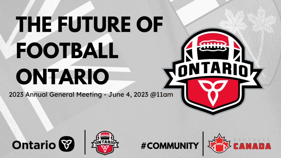 Football Ontario to Host 2023 Annual General Meeting Football Ontario